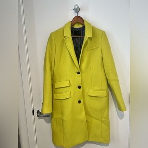 Banana Republic Neon Green Overcoat!